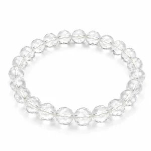 Crystal  + Rudraksh Bracelet Diamond Cuts SPL